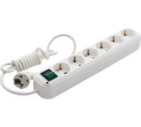 Фильтр сетевой Very 6 розеток, ПВС 3x1 мм², 16А, с/з, 2м, (шт.) 89-0-262
