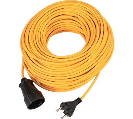 Удлинитель шнур КОСМОС 50м 1 гнездо ПВС 2x0.75 мм 10A 220В 2200Вт Россия УХ10 YSHKsm50m-1g(10A)S