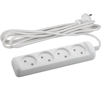 Удлинитель ЭРА UX-4-5m без заземления 4 розетки 5 м ПВС 2x0,75мм2 6А Б0038571