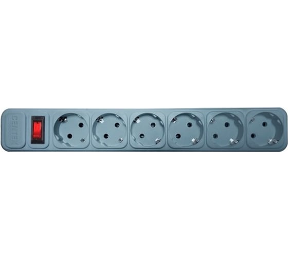 Сетевой фильтр Centek СТ-8900-5-1,8 Gray 5 розеток, 1,8 м, макс до 2200 Вт CT-8900-5-1,8 Gray
