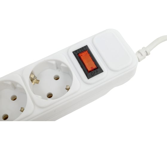 Сетевой фильтр Centek СТ-8901-6-3,0 White 6 розеток, 3 м, макс до 2200 Вт CT-8901-6-3,0 White