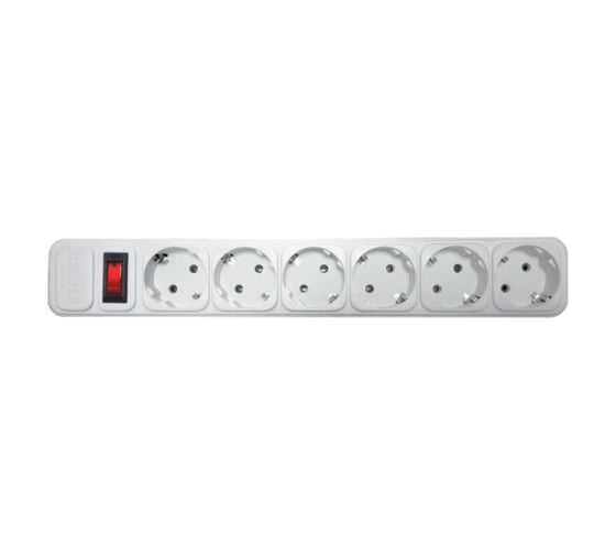 Сетевой фильтр Centek СТ-8901-6-4,5 White 6 розеток, 4,5 м, макс до 2200 Вт CT-8901-6-4,5 White 1