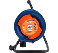 Силовой удлинитель на катушке GLANZEN ПВС 2x0,75 арт. EC-30-001 00-00006529