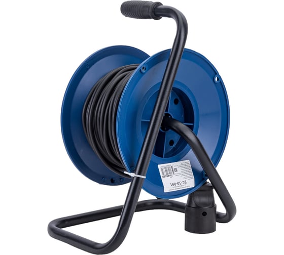 Силовой удлинитель на катушке GLANZEN ПВС 2x0,75 арт. EC-30-001 00-00006529
