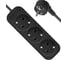 Удлинитель DEFENDER с заземлением M350 5.0 м, 3 розетки, черный 99323 7