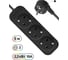 Удлинитель DEFENDER с заземлением M350 5.0 м, 3 розетки, черный 99323 6