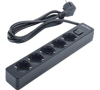 Сетевой фильтр Perfeo "REAL STREAM, 1,8м, 5 розеток, черный. 30022730 35266249