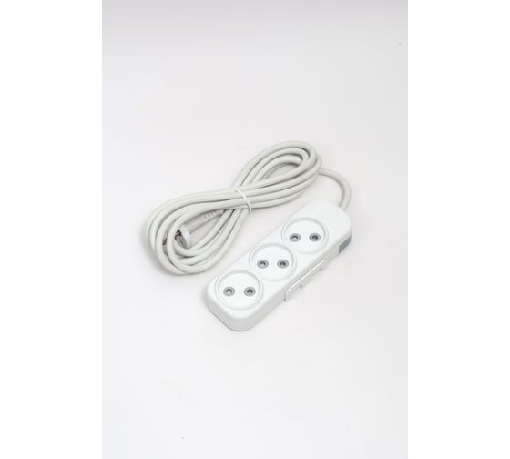 Удлинитель ELBI Myra 3 входа, с защитными шторками, 3м, 2x0,75 527-010203-350 1