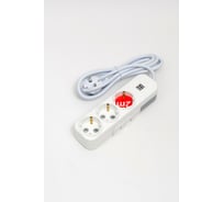 Удлинитель ELBI Myra с заземлением, 3 входа, с защитными шторками, USB, 2м, 3x1,5 527-040202-321