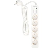 Сетевой фильтр Perfeo "REAL STREAM, 5,0м, 5 розеток, белый. 30022733