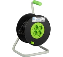 Удлинитель силовой Intro RPE43003x1 на пластиковой катушке c заземлением 4 розетки 30м ПВС 3x1мм2 Б0060388