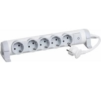 Многорозеточный блок Legrand''Комфорт'' 5 x 2К+З с кабелем длиной 1,5 м 694631