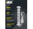 Удлинитель IEK COMFORT У06К 6 мест 2P+PE 1,5м 3х1,5мм2 16А белый 694636 7