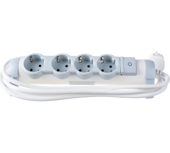 Многорозеточный блок Legrand''Комфорт'' 4 x 2К+З с кабелем длиной 3 м 694627