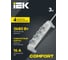 Удлинитель IEK COMFORT У04К 4 места 2P+PE 3м 3х1,5мм2 16А 694627 6