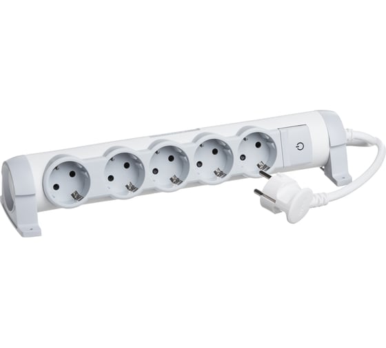 Многорозеточный блок Legrand''Комфорт'' 5 x 2К+З с кабелем длиной 3 м 694632