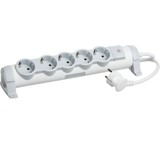 Многорозеточный блок Legrand''Комфорт'' 5 x 2К+З с кабелем длиной 3 м 694632