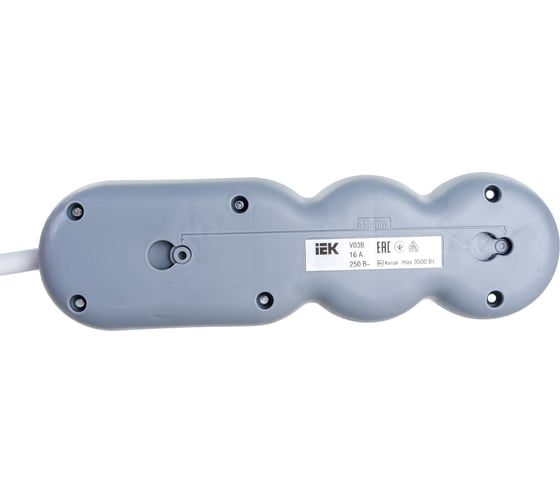 Удлинитель IEK У03В 3 места 2P+PE/3м 3х1,5мм2 16А/250В UNO WYP53-16-03-03-ZK