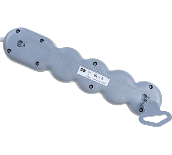 Удлинитель IEK, У05 5 мест 2P+PE/3м 3х1,5мм2 16А/250В UNO WYP53-16-05-03-Z