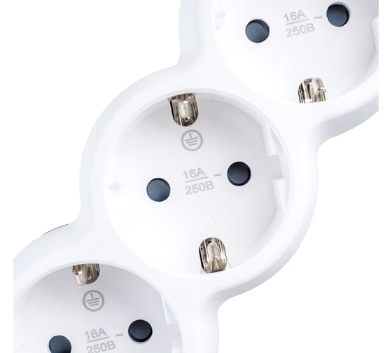 Удлинитель IEK, У05 5 мест 2P+PE/5м 3х1,5мм2 16А/250В UNO WYP53-16-05-05-Z