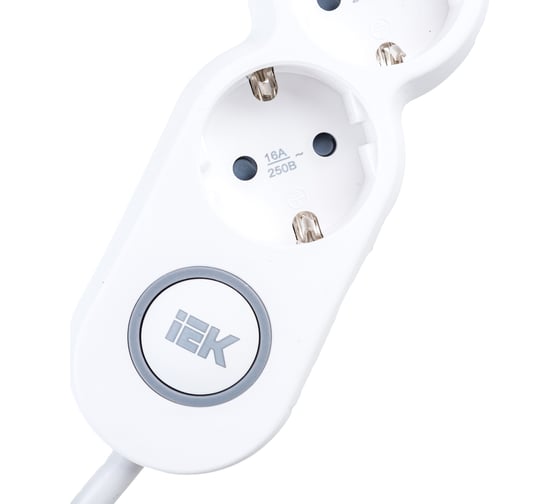 Удлинитель IEK, У05В 5 мест 2P+PE/5м 3х1,5мм2 16А/250В UNO WYP53-16-05-05-ZK