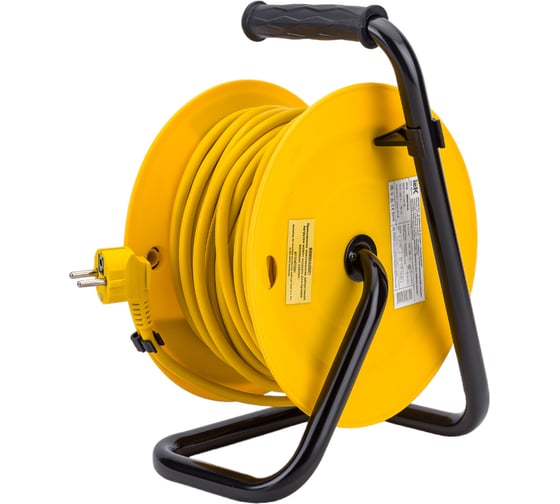 Катушка с термозащитой IEK "Industrial" УК20 4 места, 2Р+PЕ, 20м, 3х1,5 мм2 WKP15-16-04-20