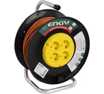 Удлинитель на катушке Engy Гранд 50м/4 розетки с заземлением ПВС 3х0.75 186723