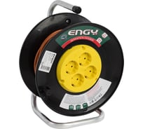 Удлинитель на катушке Engy Гранд 30м/4 розетки с заземлением ПВС 3х0.75 186721