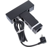 Удлинитель Legrand для ТВ 8 розеток с кабелем 2 м, с защитой от импульсных перенапряжений и кнопкой включения, цвет: черный 694515