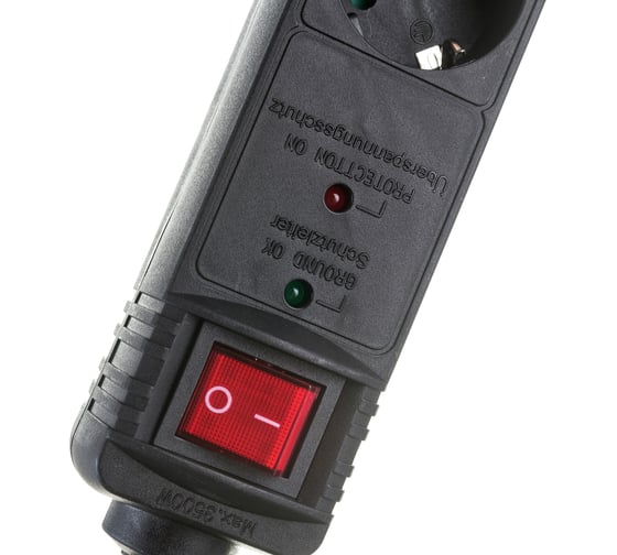 Сетевой фильтр Energenie 1.5м 16А черный SPG5-C-5
