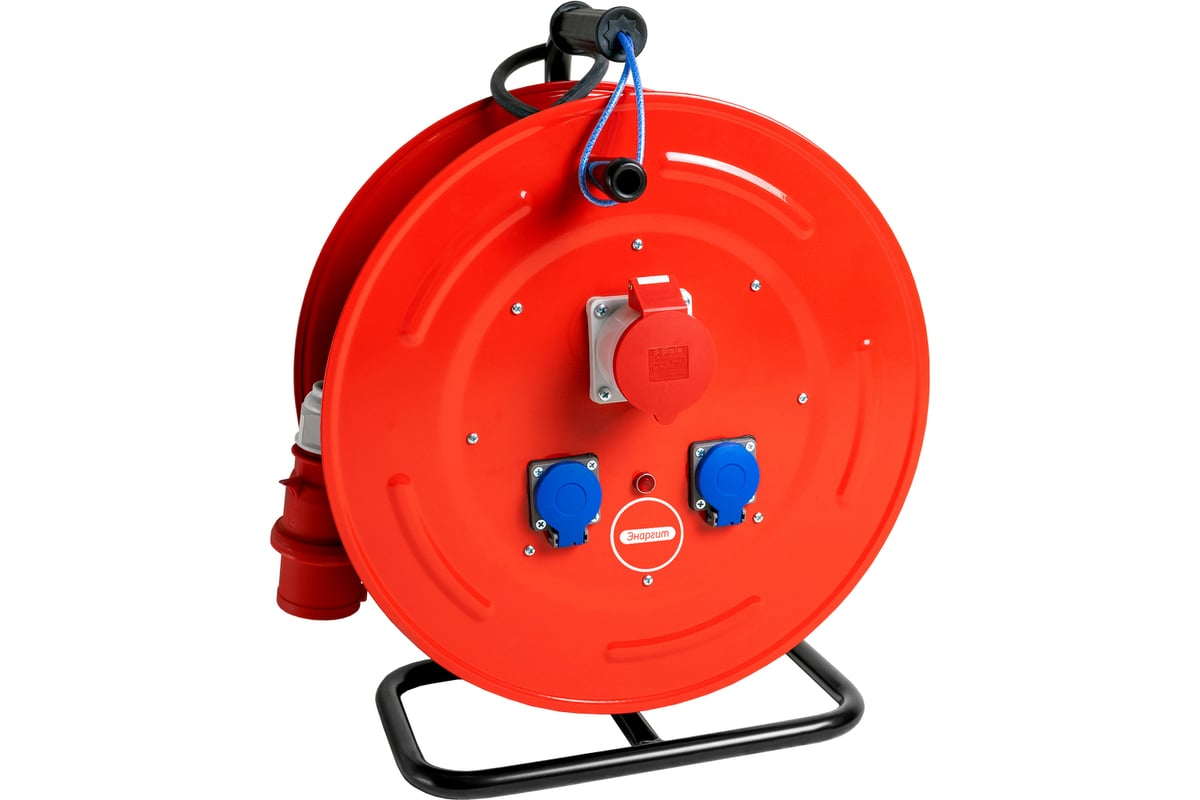 Удлинитель на металлической катушке ЭНАРГИТ МК6 кг 5х4,0 - 50 метров ...