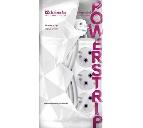 Удлинитель с заземлением DEFENDER R330 16 А, 15 м, заземление 99370