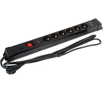Сетевой фильтр энаргит SL-G06KGDU 3х1,5 H05VV-F - 3 метра, 6 розеток, 2 usb, IP 20 SL-G06KGDU-315-3