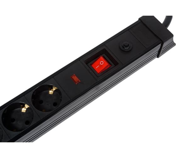 Сетевой фильтр энаргит SL-G06KGDU 3х1,5 H05VV-F - 3 метра, 6 розеток, 2 usb, IP 20 SL-G06KGDU-315-3