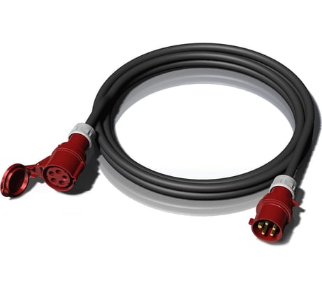 Трехфазный удлинитель ALPENBOX Вилка 32A 3P+N+E - Розетка 32A 3P+N+E IP44 XTREM H07RN-F 5G6 10м. 8990009