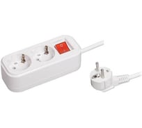 Удлинитель IEK CLASSIC У02В 2 места, 2Р+РЕ/5.0 метра, 3х1мм2, 16А/250В, WYP11-16-02-05-ZK