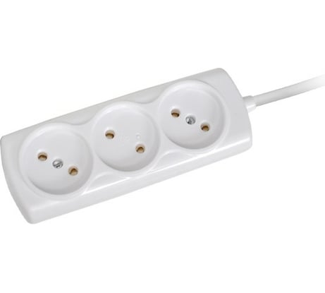 Удлинитель КОСМОС 6А 3 гнезда ПВС 2х0,75 5м Р16-010 Россия YKsm5m-3g(6A)S