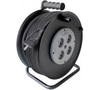 Удлинитель на металлической катушке SVET морозостойкий хозяйственный УХ-16-4-50-КМ КГ2х2,5, 50 метров, 4 розетки, без заземления, 16А, 4000Вт 3106-20071