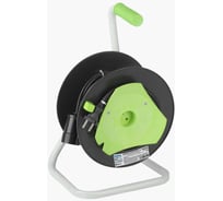 Удлинитель силовой Intro RP15002x1.5 на пластиковой катушке, без заземления, 1 розетка, 50м, ПВС, 2x1.5мм Б0064579