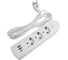 Удлинитель STEKKER 3-местный c/з 3x1 мм2, 1,8 м, 250В, 10А, 2USB+1Type-C 2,4А, серия Home, белый HM08-33-02, 49970 8