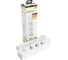 Удлинитель STEKKER 3-местный c/з 3x1 мм2, 1,8 м, 250В, 10А, 2USB+1Type-C 2,4А, серия Home, белый HM08-33-02, 49970 6