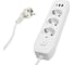 Удлинитель STEKKER 3-местный c/з 3x1 мм2, 3 м, 250В, 10А, 2USB+1Type-C 2,4А, серия Home, белый HM08-33-02, 49977 1