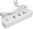 Удлинитель STEKKER 3-местный c/з 3x1 мм2, 3 м, 250В, 10А, 2USB+1Type-C 2,4А, серия Home, белый HM08-33-02, 49977 2