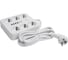 Удлинитель STEKKER 6-местный c/з 3x1 мм2, 3 м, 250В, 10А, 4USB+2Type-C 2,4А, серия Home, белый HM09-66-02, 49982 4