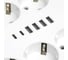 Удлинитель STEKKER 6-местный c/з 3x1 мм2, 3 м, 250В, 10А, 4USB+2Type-C 2,4А, серия Home, белый HM09-66-02, 49982 8