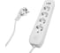 Удлинитель STEKKER 4-местный c/з 3x1 мм2, 1,8 м, 250В, 10А, 2USB+1Type-C 2,4А, серия Home, белый HM08-43-02, 49971 1