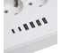 Удлинитель STEKKER 3-местный c/з 3x1 мм2, 3 м, 250В, 10А, 4USB+2Type-C 2,4А, серия Home, белый HM09-36-02, 49979 4
