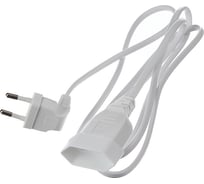 Удлинитель idealim 1,5 м, электрический, бытовой, шнур, белый, на 1 вилку kabel-150-white