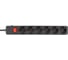 Сетевой фильтр Filum FL-SP6-5.0M-16 4000 Вт., 6 розеток, защитные шторки, шнур 5.0 м., черный, 00-01099766 3