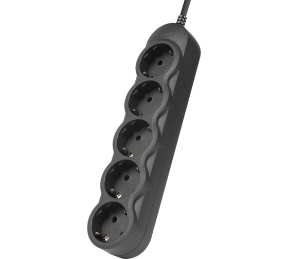 Сетевой фильтр Filum 2200 Вт., 5 розеток, шнур 1.8 м. с вилкой IEC60320 C14, черный FL-SP3-5-1.8M-BL2-UPS